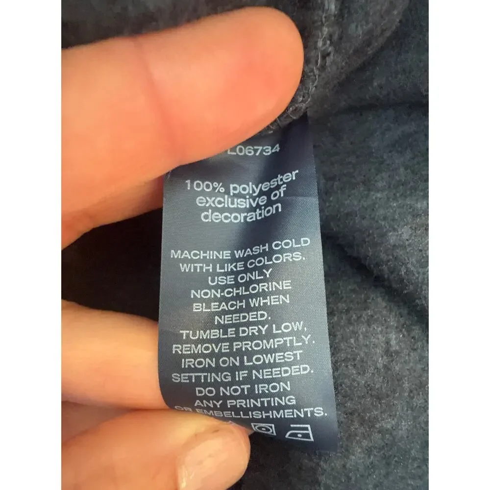 Nautica Kids Fleece Jacket Blue Zip-Up Pockets Size Medium 10 / 12 New